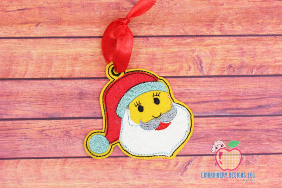 Cartoon Cheerful Santa Face Ornament Review