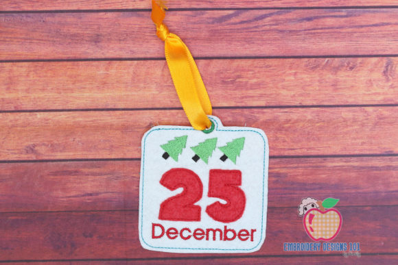 December 25 Calendar Ornament Embroidery Review
