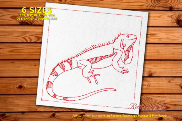 Green Iguana Lizard Bluework Review