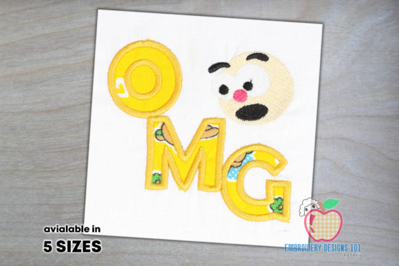 Oh My God Cartoon Face Applique Review