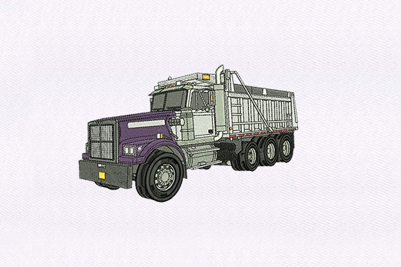 Purple White Truck Embroidery Design Review