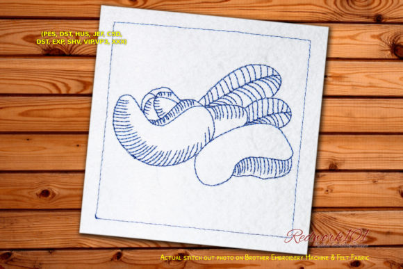 Roasted Cashew Nuts Leaf Embroidery Design