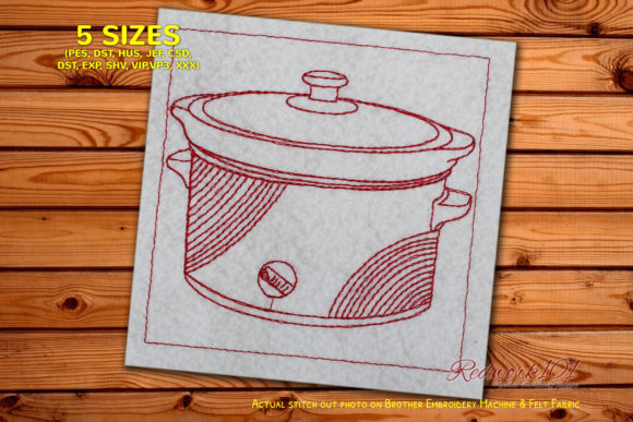 Slow Cooker Bluework Embroidery Review