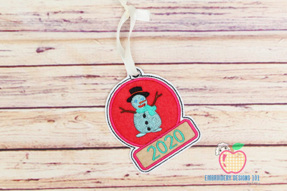 Snowman in Circle Ornament Embroidery Review