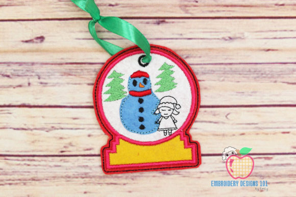 Snowman with Girl Hoop Ornament Review